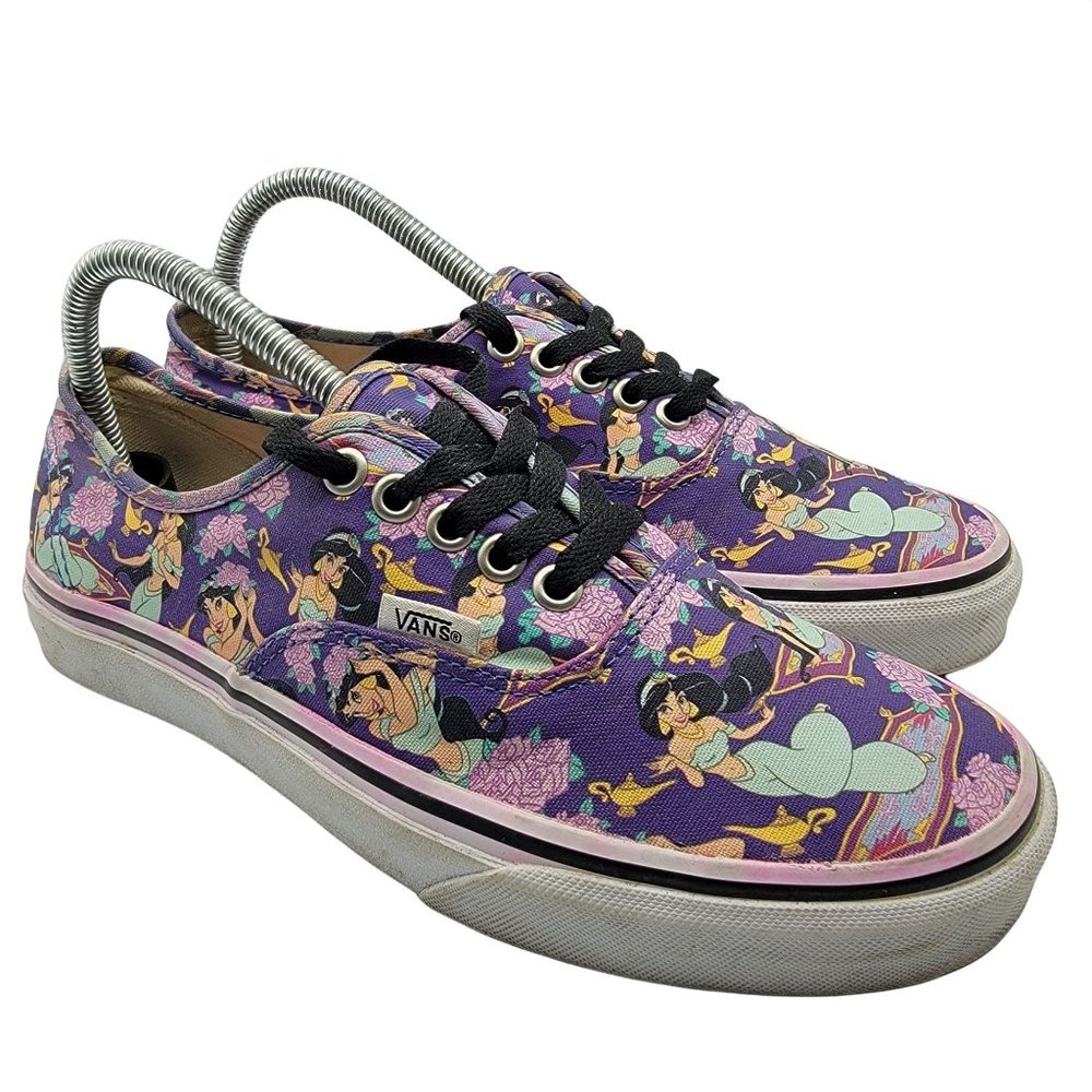 Vans x Disney Aladdin Princess Jasmine Sneakers Shoes Women’s Size 8.5 Purple